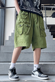 夏季嘻哈个性口袋工装短裤男潮流宽松休闲裤A436-5231-P65控价88，男装休闲裤，电商A436