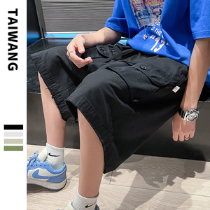 夏季嘻哈个性口袋工装短裤男潮流宽松休闲裤 A436-5231-P65控价88图片