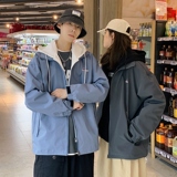 2022港风情侣外套男潮春秋新款连帽宽松韩版夹克A436-2123-P75，男装夹克，电商A436