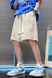 港风纯棉男短裤夏季休闲五分裤2023新款潮流A436-5239-P45控价60，男装休闲裤，电商A436