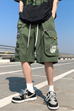 夏季潮流宽松休闲裤工装机能风大口袋五分裤A436-5232-P48控价60，男装休闲裤，电商A436