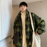 A436-W958-P110控138秋冬新款男羊羔绒宽松立领棉衣休闲棉服外套，男装棉衣，电商A436