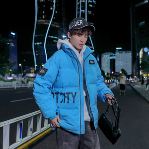 冬季羽绒服男港风宽松面包服立领休闲青年袄子外套 A436-908-P165,男装羽绒服,电商A436