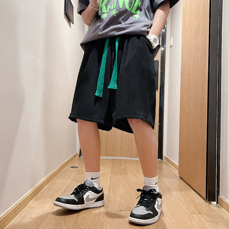 五分短裤男夏季ins潮牌宽松日系复古5分短裤A436-5237-P35控48,男装休闲裤,电商A436