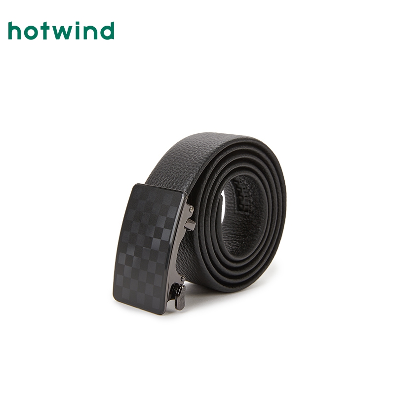 热风2024年秋新款男士自动扣皮带