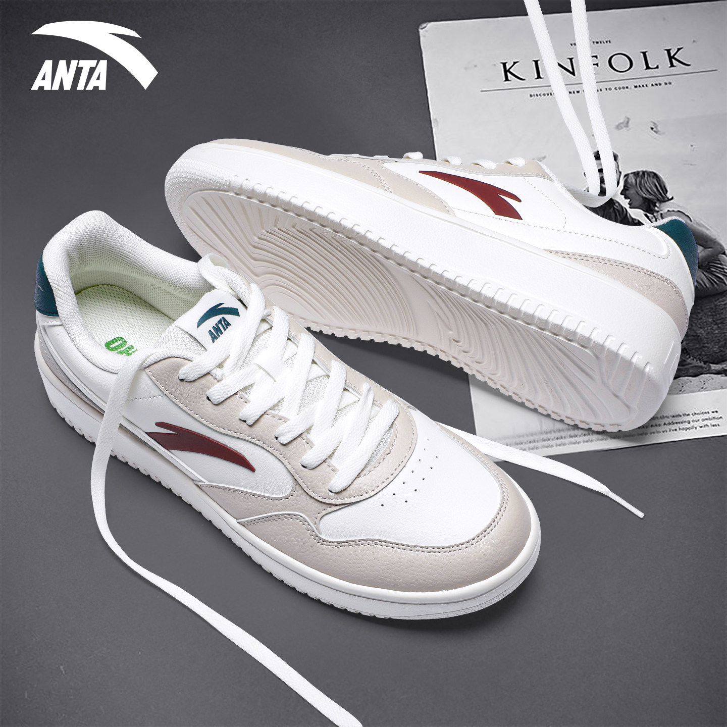 安踏板鞋男鞋2025秋季新款透气小白鞋子男士青少年低帮轻便休闲鞋,运动鞋new,板鞋,淘宝优惠券,粉丝福利购,淘宝优惠卷