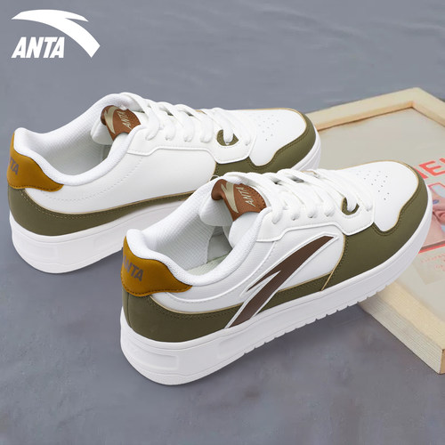 安踏小白鞋男2025新款秋季厚底