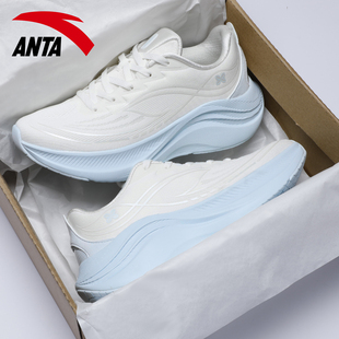 安踏叶子6女鞋跑步鞋软底减震新款冬季网面透气女款运动鞋子跑鞋