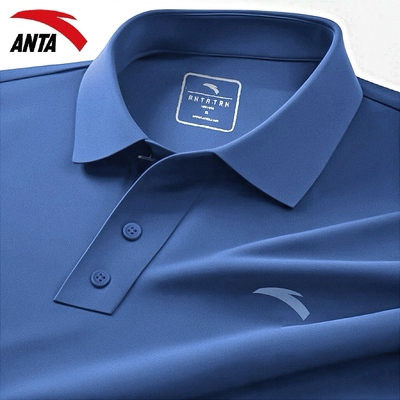 安踏2026新款翻领polo衬衫短袖男