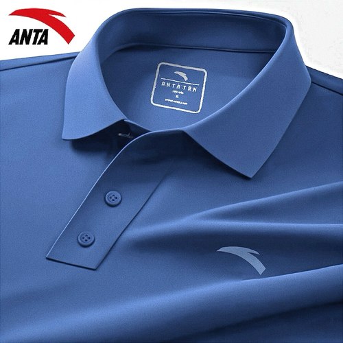 安踏2025新款翻领polo衬衫短袖男