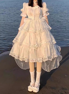 童铺精选礼服成人短袖OP洛丽塔公主裙洋装花嫁生成色三段式lolita
