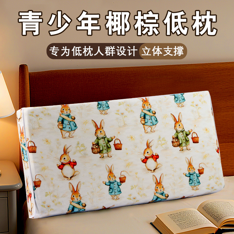 仿藤编单人四季颈部椰棕硬支撑