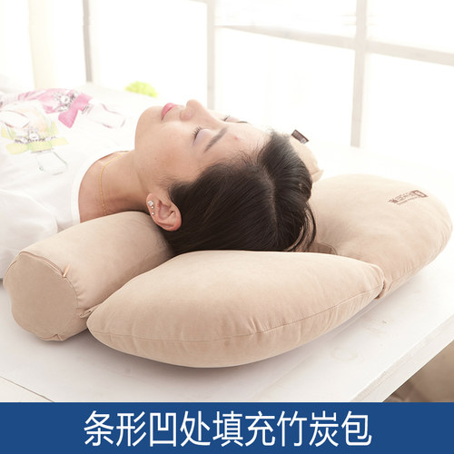 多功能保健枕硬中有软圆形拉伸