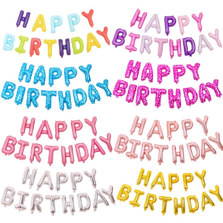 16寸生日字母气球 派对装饰气球承认宝宝周岁生日快乐铝膜气球|msdalam kategori bekalan perayaan/hadiah, belon/Terapung bola udara, belon - dari Buy2taobao.com untuk memberikan perkhidmatan ejen Taobao profesional membeli