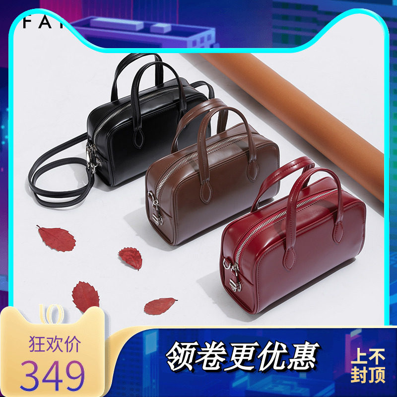 色非时尚枕头包女包包通勤休闲黑色单肩包手提包斜挎包新款小方包