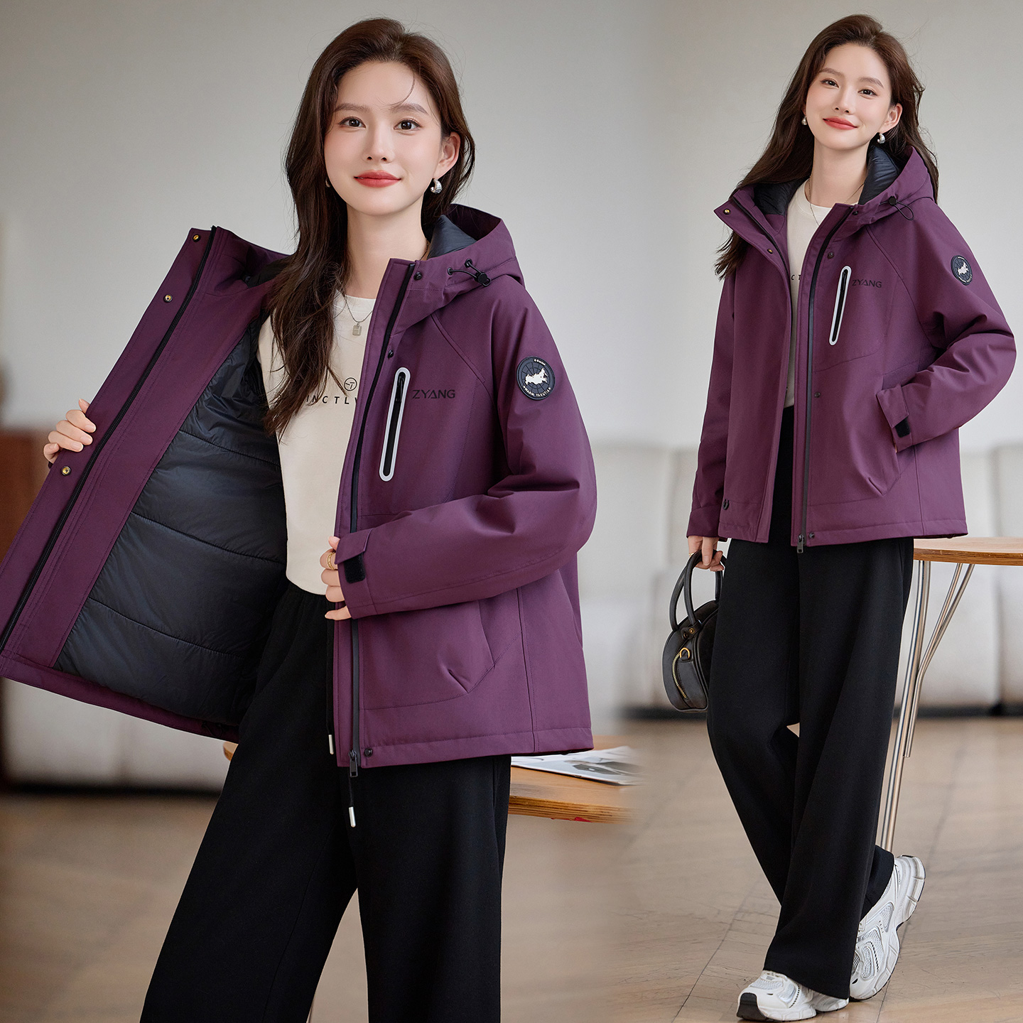 棉服女款2025新款冬季加厚保暖