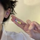 华子爆闪8mm百搭甜酷辣妹不易过敏钛钢耳骨耳蜗钉耳钉女