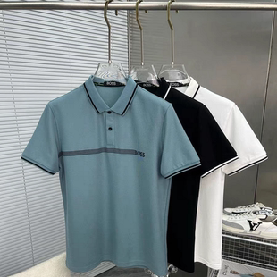 B­O­S­S­男士 商务休闲polo衫 翻领短袖 T恤衫