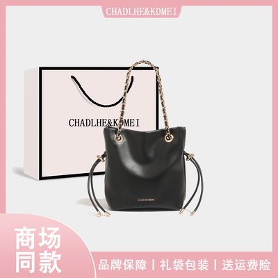 高级感抽绳链条福袋包包女2025新款通勤手提托特包简约单肩斜挎包