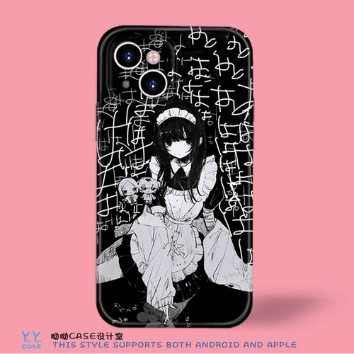 lolita女仆全包光面壳苹果16pro