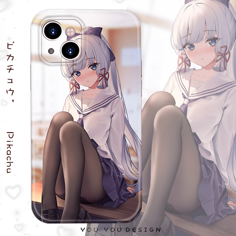 动漫jk少女神神里凌华苹果promax