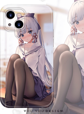 动漫原神jk少女神里凌华适用于iPhone14promax15苹果13全包防摔华为p60荣耀x50OPPOa72reno8/vivox80s9手机壳
