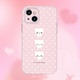 萌系可爱三只小猫波点手机壳适用iPhone17promax粉色imd光面苹果15全包菲林光面华为p70nova12opporeno13软壳