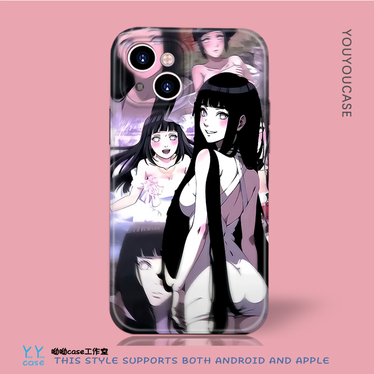 日系漫画拼图少女辣妹适用iPhone16promax苹果14全包光面软华为P70ultra一加9红米note13iqoo8钢化玻璃手机壳