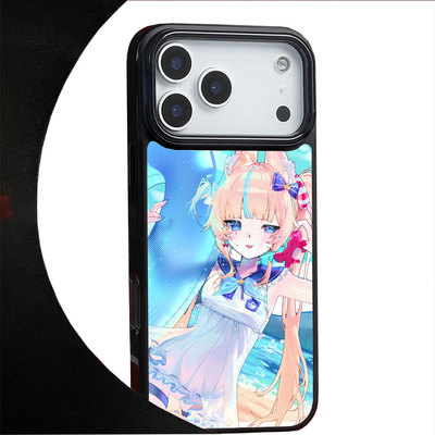 卡通后盖式软胶手机壳动漫四层壳IMD工艺防摔全包可爱艺术适用苹果17ProMaxiPhone保护套