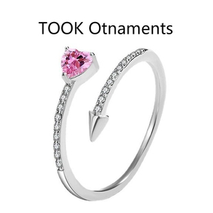 TOOK Otnament新款S925纯银一箭穿心戒指女精致设计高级感时尚ins