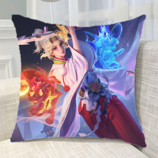 王者荣耀玫瑰异探镜浮生妄-夏洛特抱枕汽车靠垫礼物等来图定做