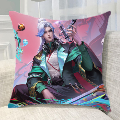 王者荣耀决胜骁骑关羽青焰镜苍威项羽落夜电台明世隐抱枕靠垫定做