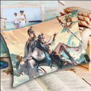 王者七夕鹤归松栖云缨怀真妄想奇谈婉儿马可李元芳睡枕长枕等定制