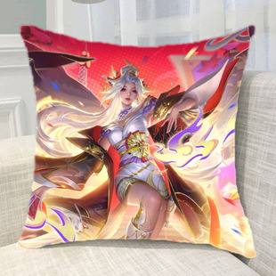 王者荣耀日落小餐吧虞姬蔡文姬花合斗不知火舞抱枕靠垫礼物等定做
