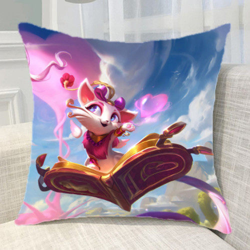 lol英雄联盟魅惑女巫觅心小蜜蜂魔法猫咪悠米抱枕靠垫礼物等定制