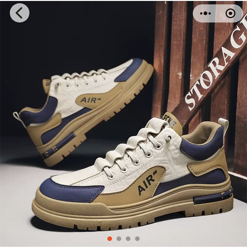 福建晋江高端男鞋飞行员缓震鞋2026新款帕拉鞋休闲运动鞋男士板鞋