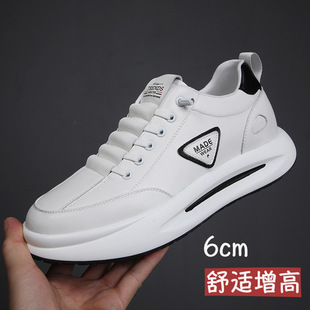 帕拉鞋男款2026新款头层牛皮鞋男士真皮厚底增高鞋软底防滑休闲鞋