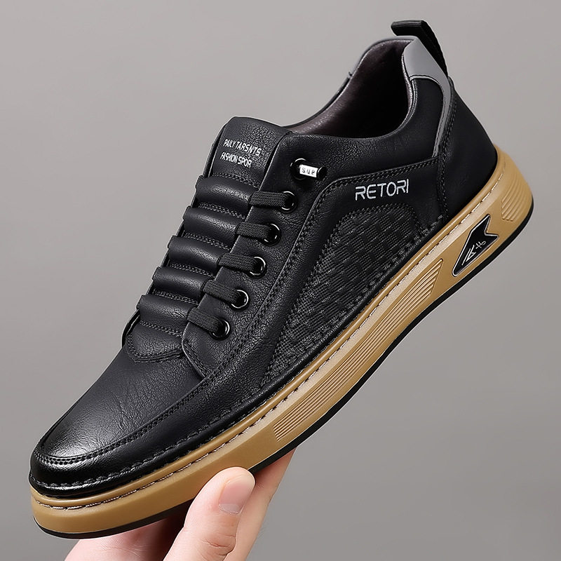 帕拉鞋男款2026新款头层牛皮鞋手工真皮休闲鞋男士防滑透气运动鞋