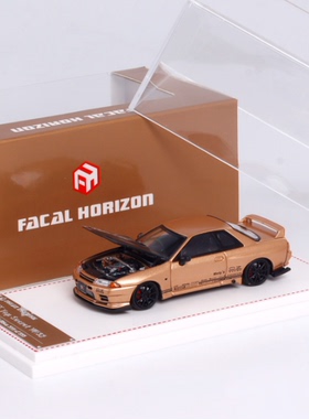尼桑天际线GT-R R34 V-SPEC-II FH 1:64 GTR32 R33 开盖合金车模