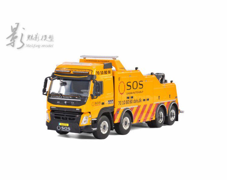 wsi 1:50 沃尔沃volvo 8x4falkom 清障车救援卡车模型sos#01-2649