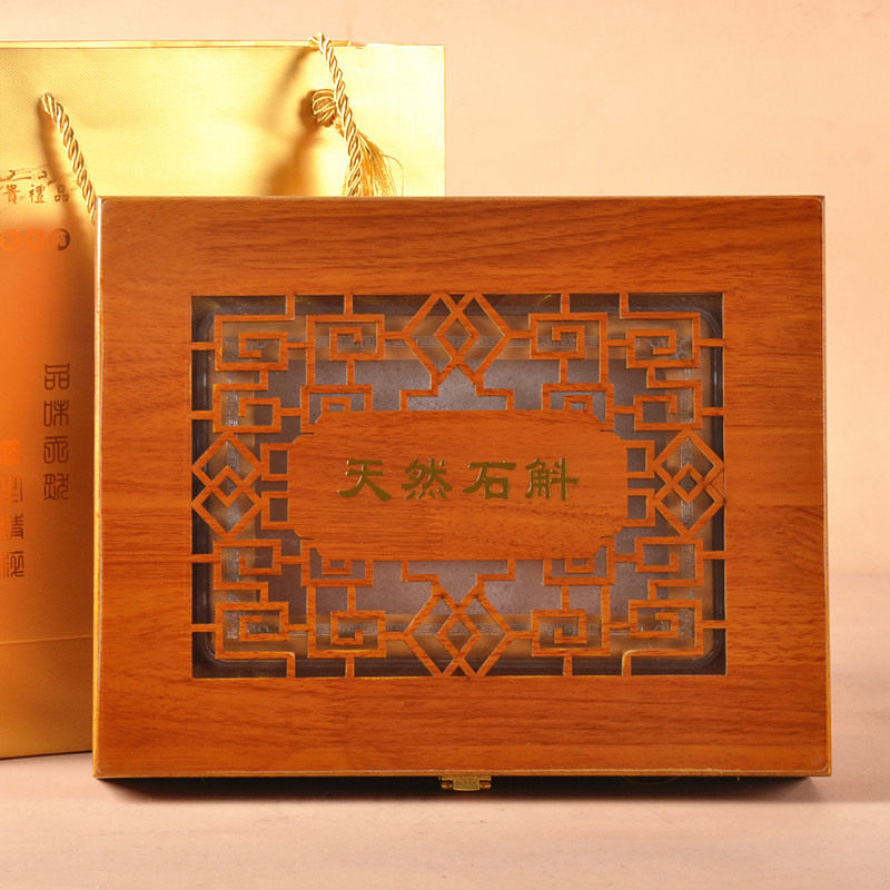 高档石斛包装盒铁皮枫斗礼盒雕刻木盒500克盒子石斛礼品盒空盒