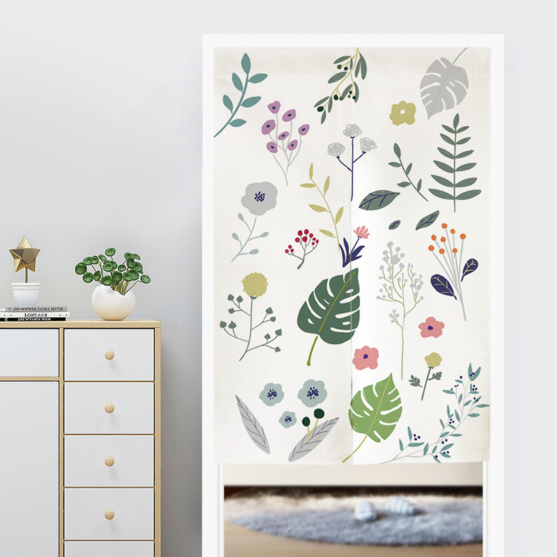 定制布艺门帘隔断帘加厚棉麻防水