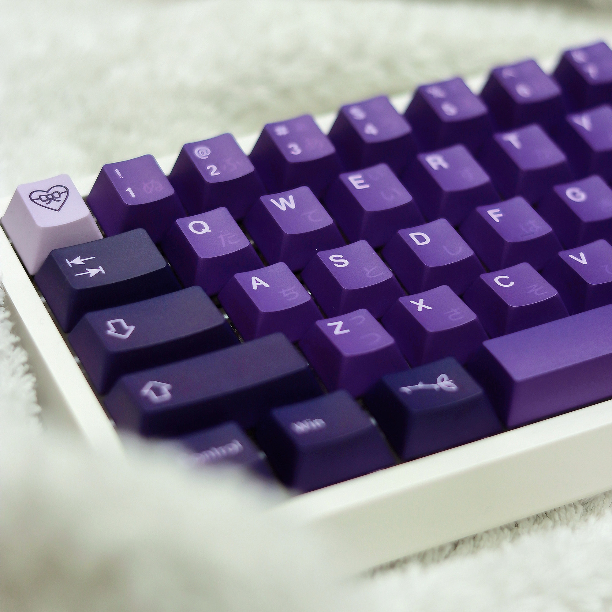 梦键初恋键帽GMK紫色143键大全套PBT五面热升华1.7mm用于机械键盘