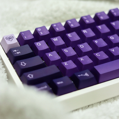 梦键初恋键帽GMK紫色143键大全套PBT五面热升华1.7mm用于机械键盘