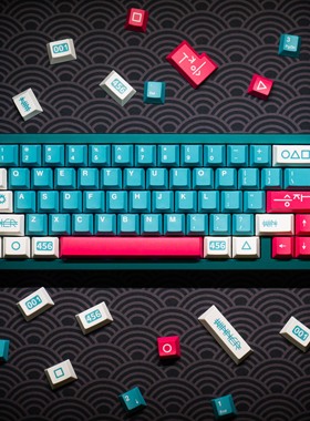 梦键winner优胜者键帽85%PBT原厂143键1.7mm适配机械键盘法翠配色