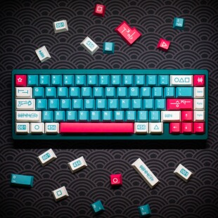 梦键winner优胜者键帽85%PBT原厂143键1.7mm适配机械键盘法翠配色