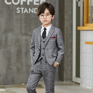 新款男童洋气西装套装花童韩版休闲礼服儿童主持人宝宝服装秋冬