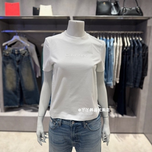 CK JEANS韩国正品直邮代购26春夏44B226G女士时尚简约短袖休闲T恤