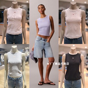 直邮代购 韩国正品 26夏47C201G女士时尚 修身 背心 百搭无袖 JEANS
