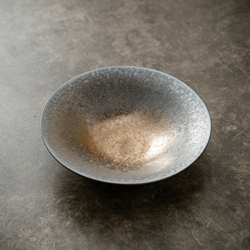 KAIYI粗陶盘子铁锈釉菜盘